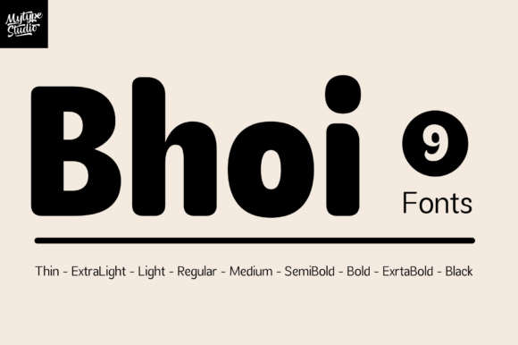 Bhoi: A Versatile Rounded Sans-Serif Font for Web Design