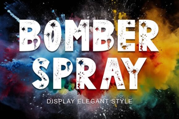 Bomber Spray: A Bold and Energetic Display Font