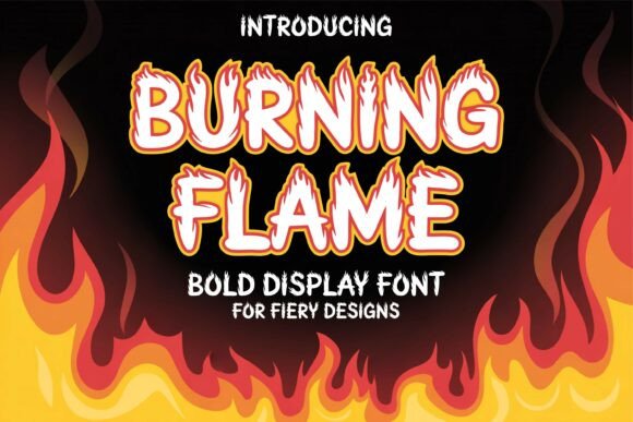 Burning Flame: Ignite Your Web Design with a Bold Display Font