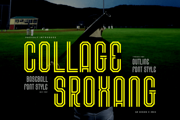 Collage Sroxang: A Stylish Font for Craft and Design