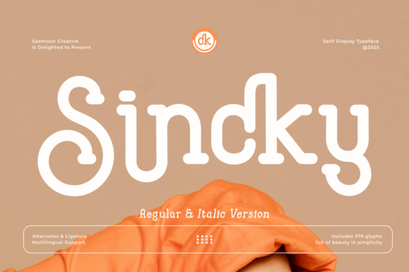 Discover Sincky: A Serif Display Font for Bold Editorial Design