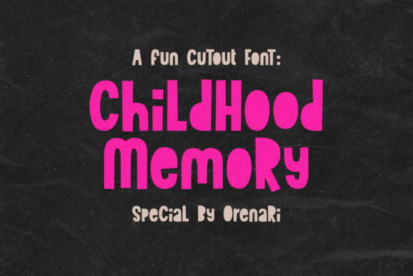 Enhance Your Brand with Childhood Memory Font