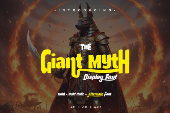 Explore Giant Myth: A Bold and Dynamic Display Font