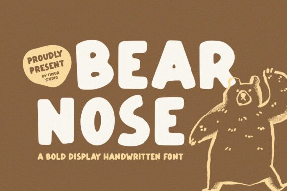 Introducing Bear Nose: A Bold Handwritten Font for Creative Projects
