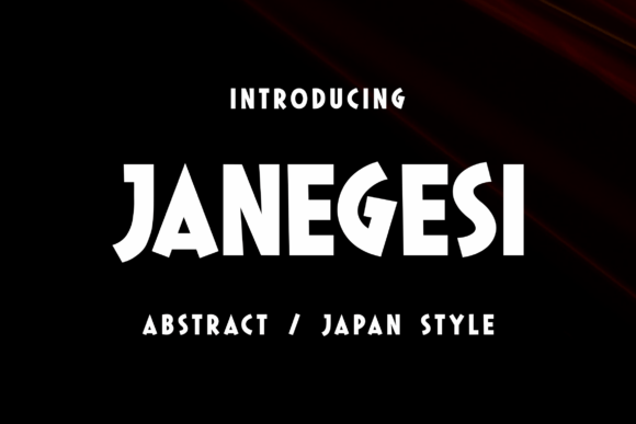 Janegesi: Elevate Your Brand with This Zen-Inspired Font