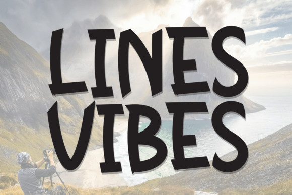 Lines Vibes: A Bold Font for Your Business Branding