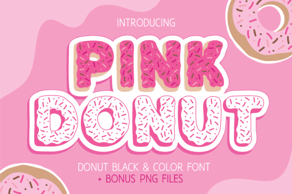 Pink Donut: A Charming Display Font for Editorial Design