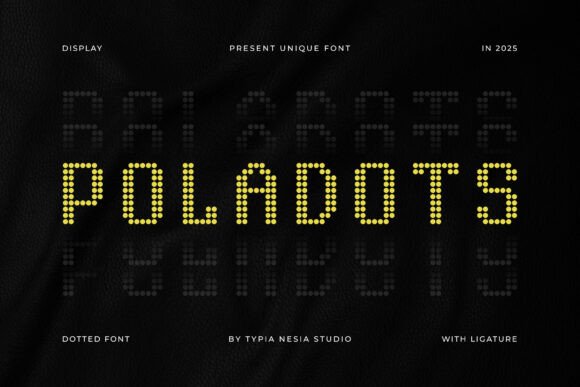 Poladots: A Modern Display Font for Editorial Design