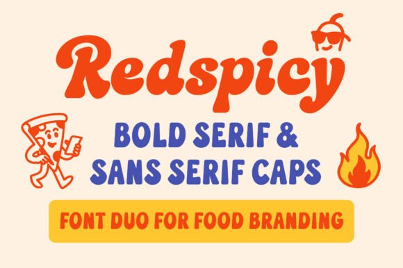 Redspicy: A Playful Duo Font for Creative Branding