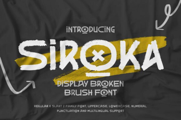 Siroka: The Bold Brush Font for Dynamic Visuals