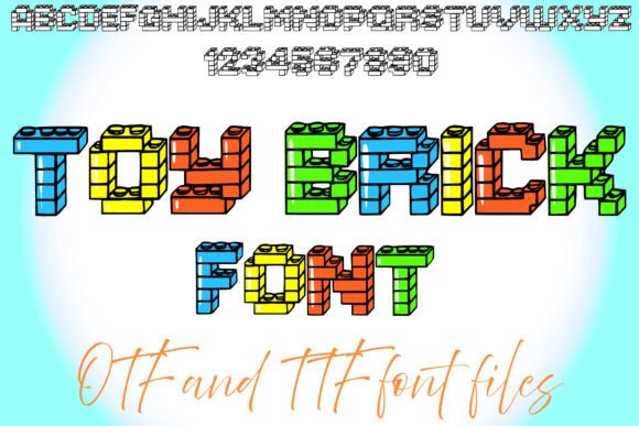 Toy Brick: A Playful Font for Craft and Product Design