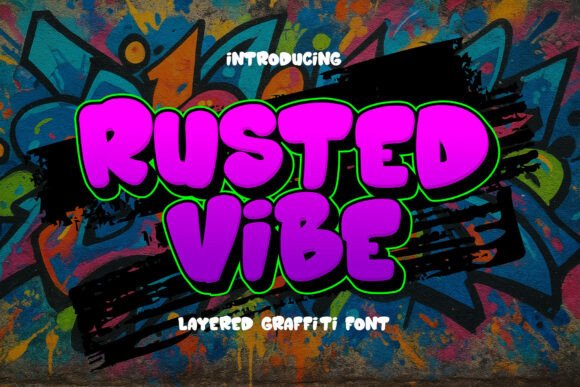 Transform Your Brand with Rusted Vibe: A Graffiti-Inspired Typeface